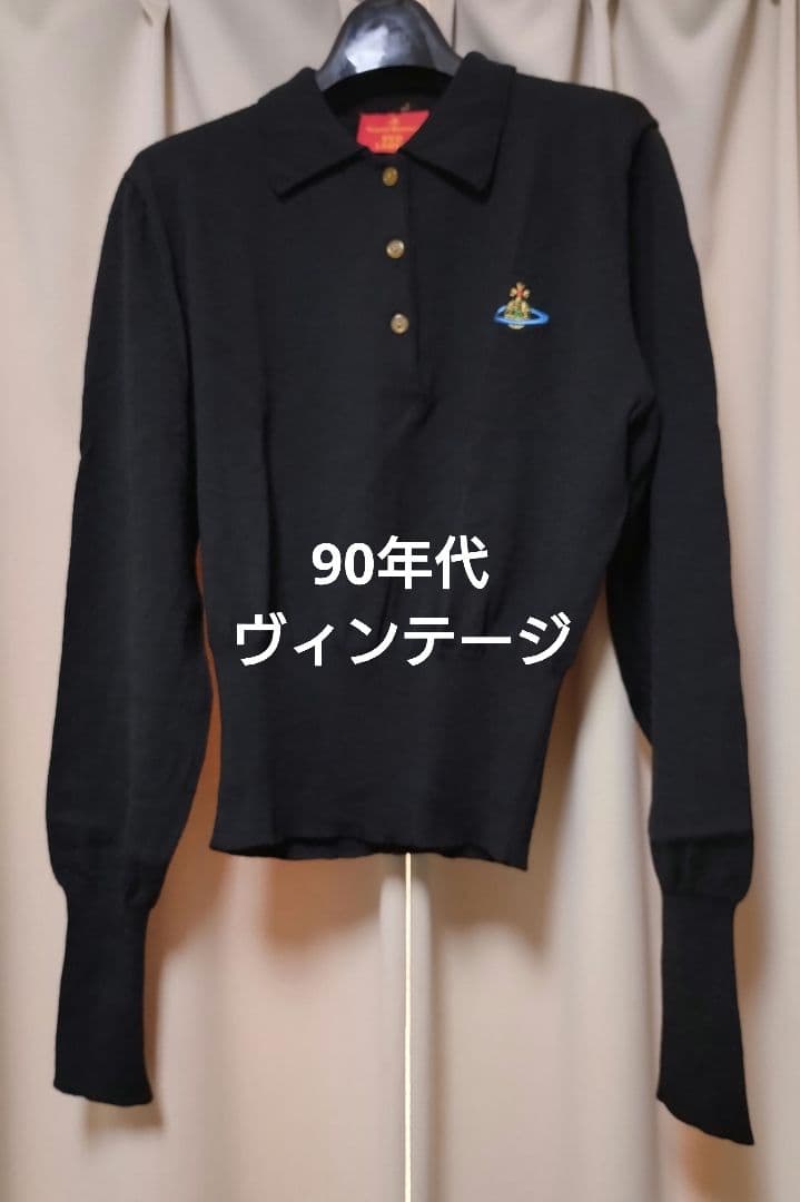 VivienneWestwood レッドレーベル 襟付きセーター ブラックL Vivienne Westwood RED LABEL(ヴィヴィアンウエストウッドレッド