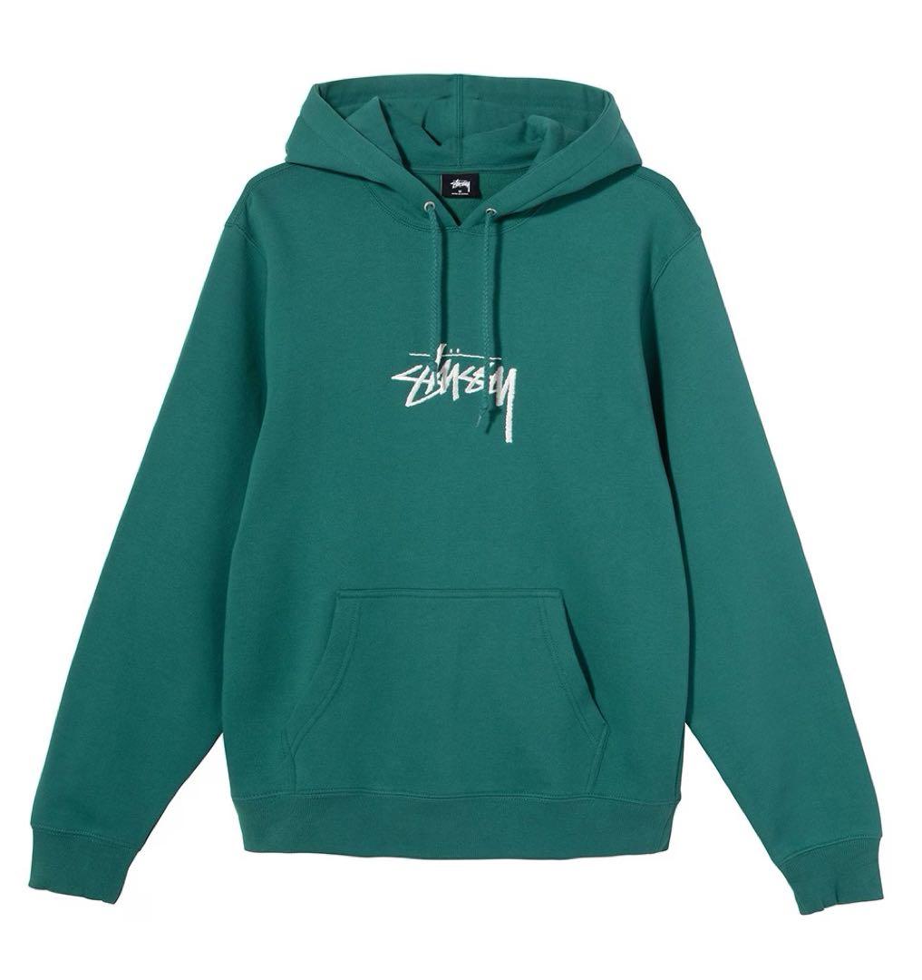 ☆ STUSSY Stock Logo Applique Hoodie ☆