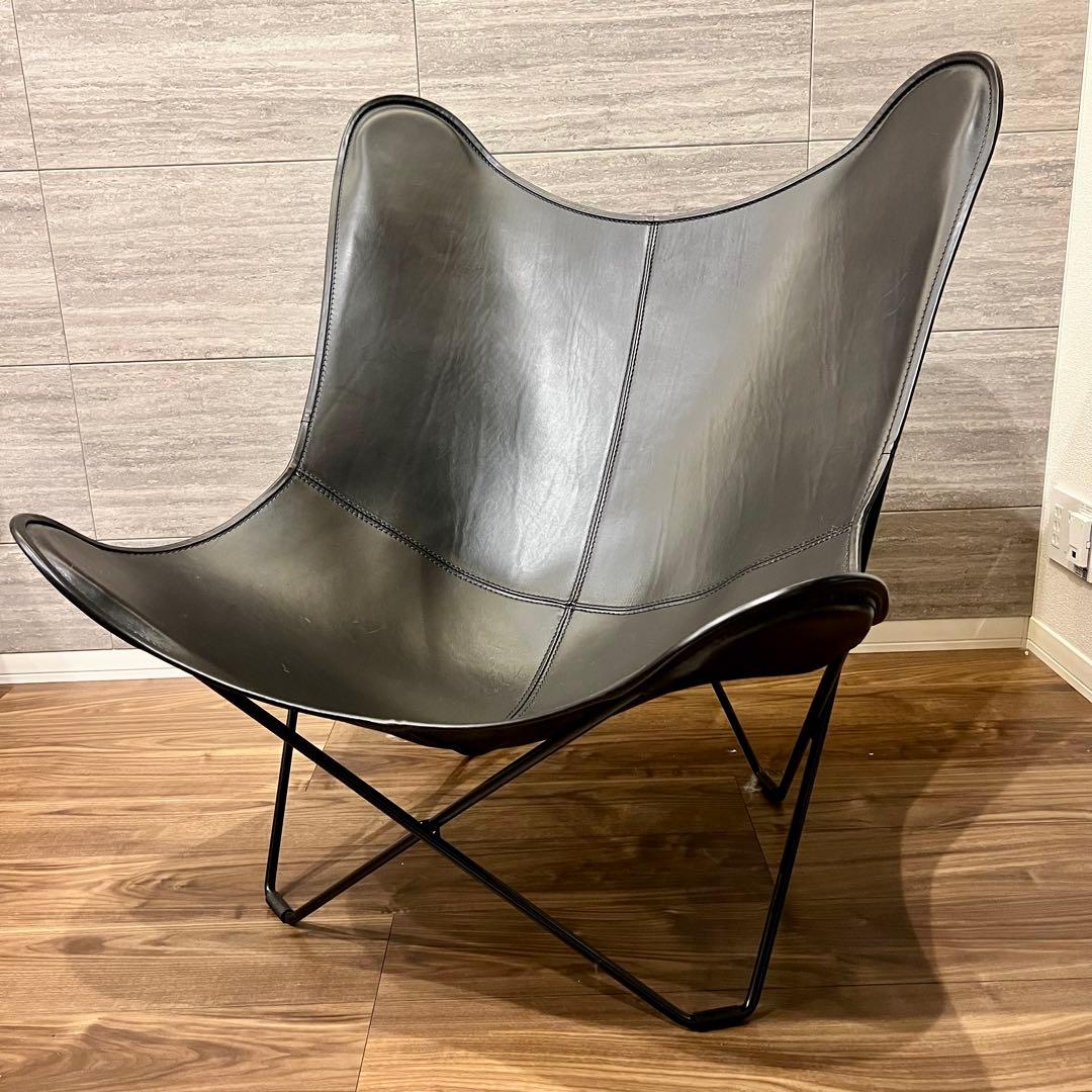 CUERO BKF バタフライチェア マリポサ ブラック