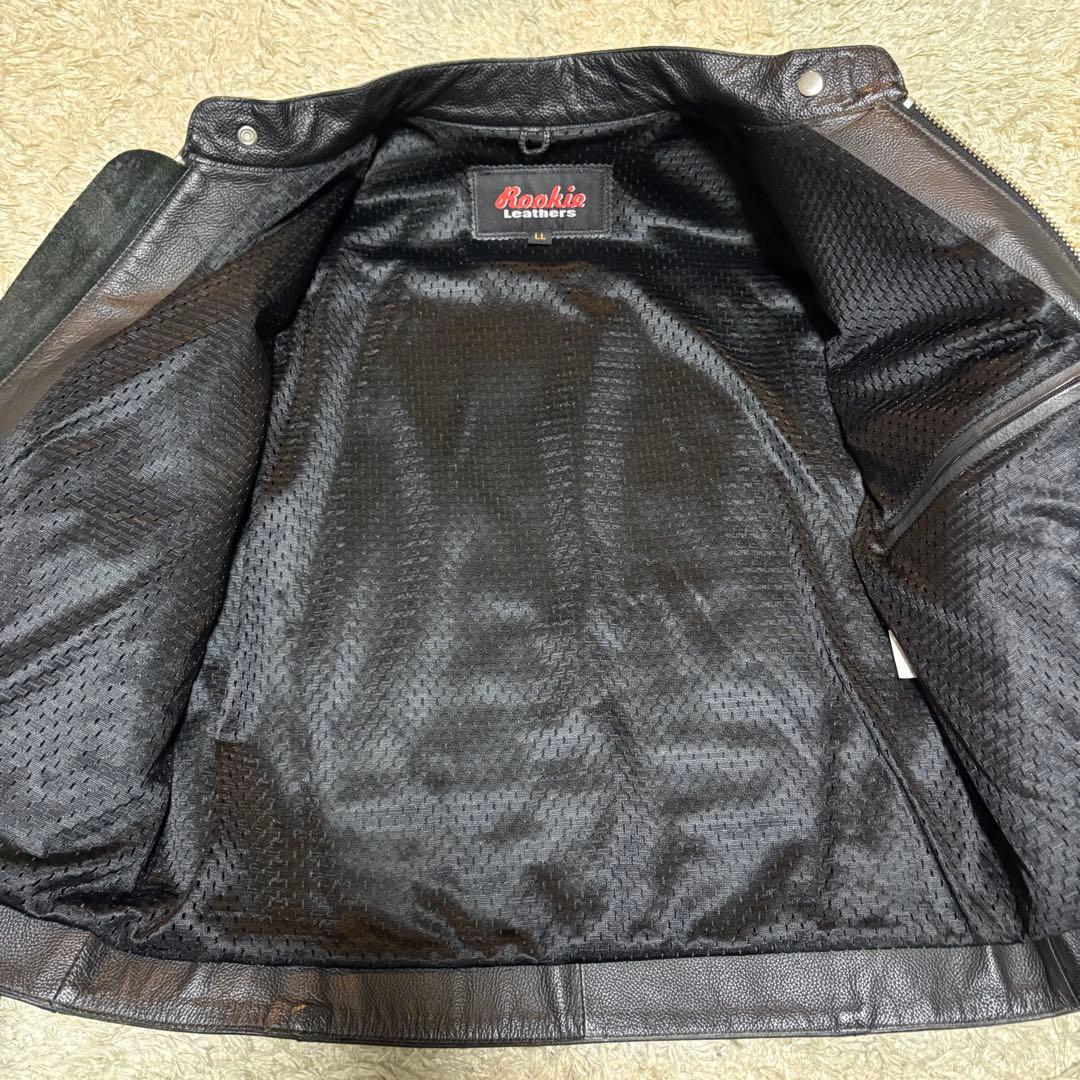 人気】Rookie Leather ライダース 牛革 肉厚 レザージャケット