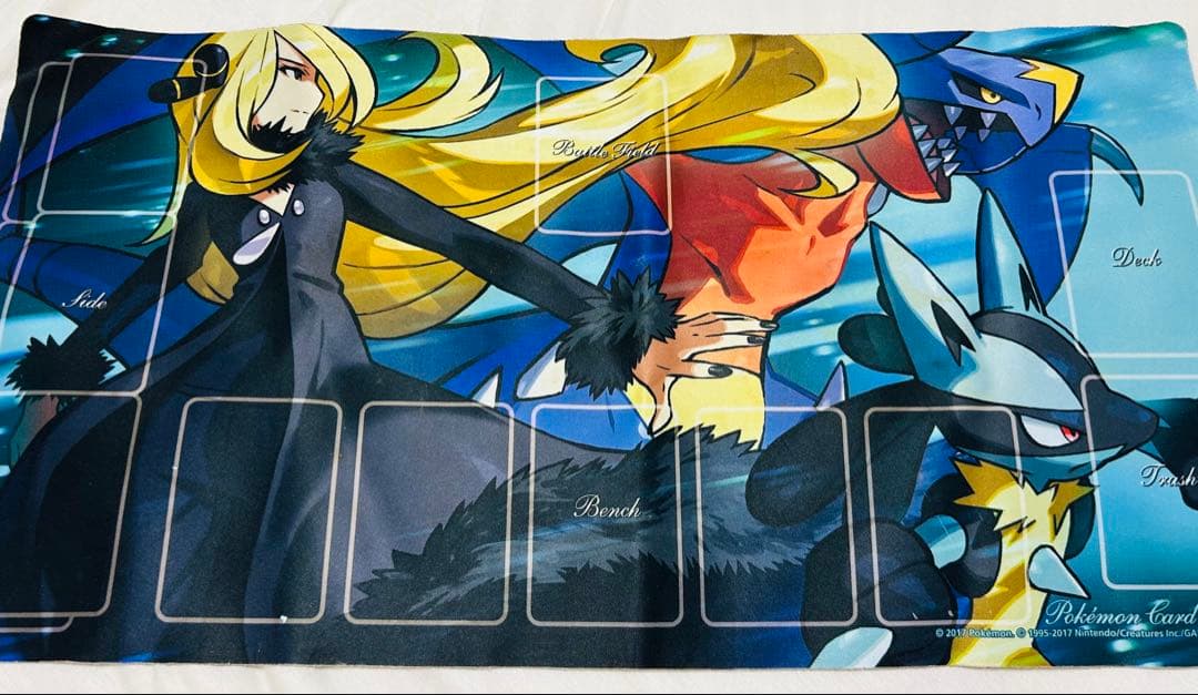 シロナの全力 スリーブ プレイマット ポケモン ポケモンカードジム限定でデッキシールド「シロナの全力」、ラバー