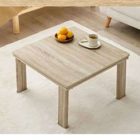 最終お値下げ☆一人用こたつ　ナチュラル木製こたつ タンスのゲン こたつ パーソナルこたつ 3点セット こたつセット 80×50