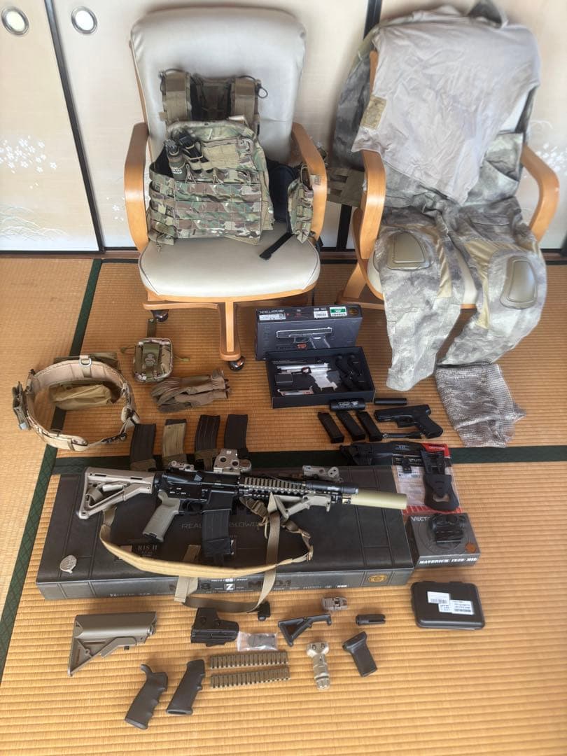 mk18MOD1 GBB グロック19 エマーソン　プレキャリ　その他おまけ多数