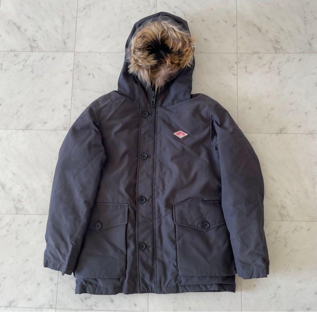 カ*ム様 DANTON タッサー ダウンジャケット 38 ラクーンファー ダウン 中古・古着通販】DANTON (ダントン) タッサーラクーンファーダウン