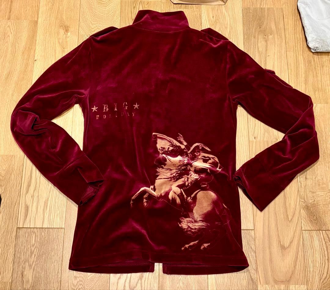 LED RECHWE VERONICA ナポレオンスカル ジップベロアジャケット LED RECHWE VERONICA ナポレオンスカル ジップベロアジャケット