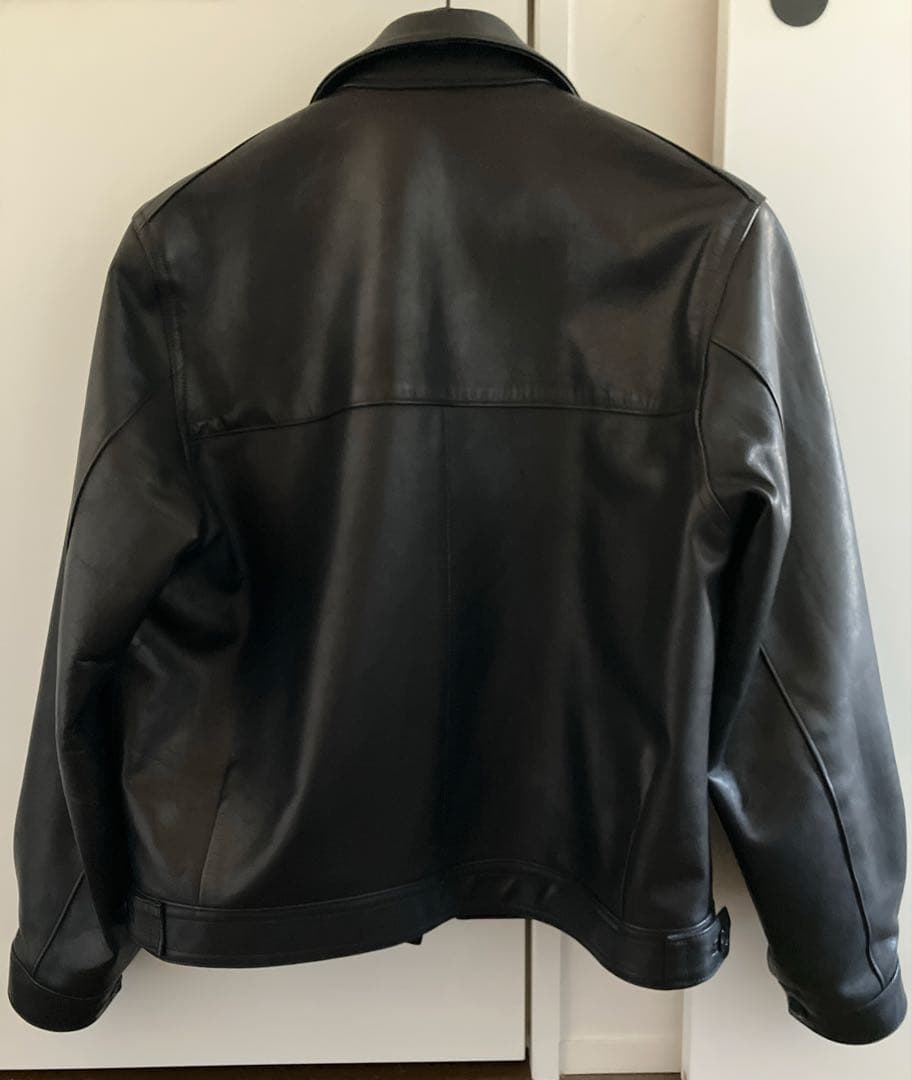 L'etiquette LEATHER CYCLIST JACKET - メルカリ