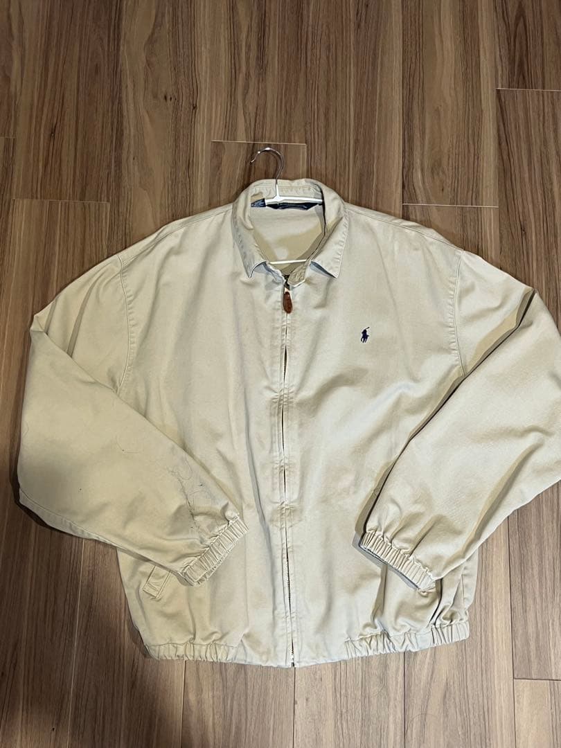 ラルフローレン 90s スイングトップ コットン素材 裏地チェック