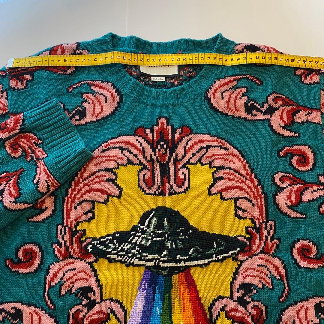 激レアGUCCI ニット セーター UFO グッチ 貴重品 美品 刺繍 希少