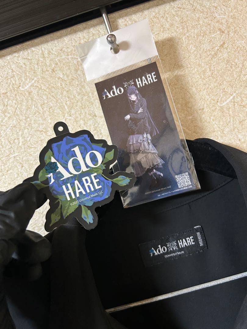 Ado HAREコラボ ローズ刺繍 シャツ ブラック M 受注生産 - メルカリ