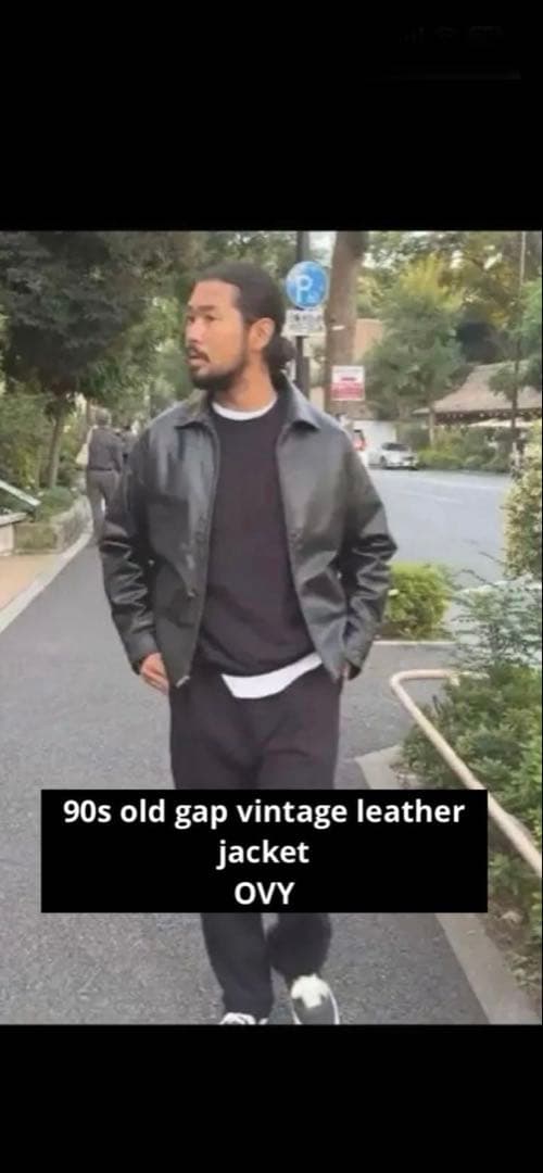 ジャケット・アウター old gap leather jaket 90s OVY