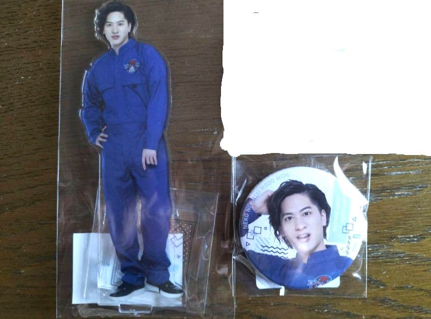 猫のひたいほどワイド 白又敦 アクリルスタンド 缶バッジ おまけ付