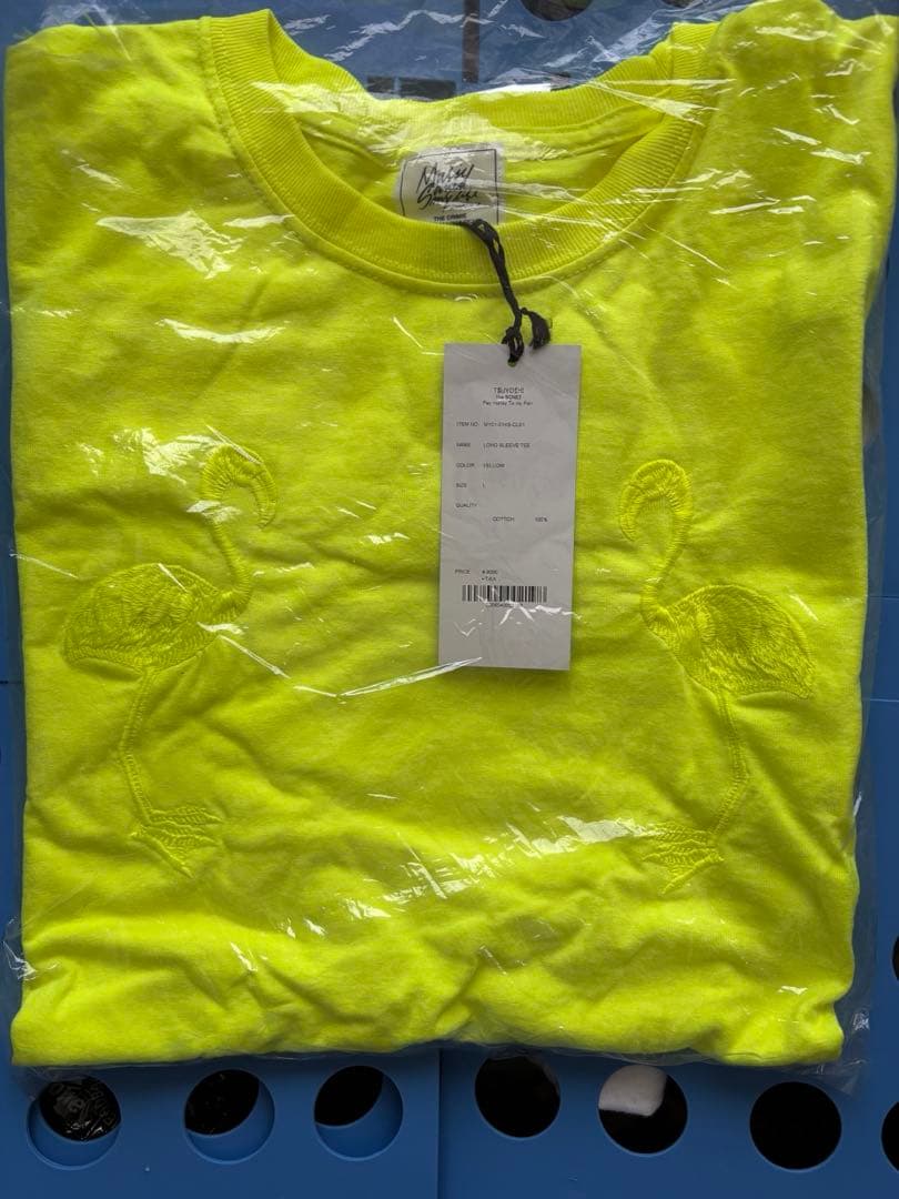 新品 MSML イエロー ロングスリーブTシャツ L