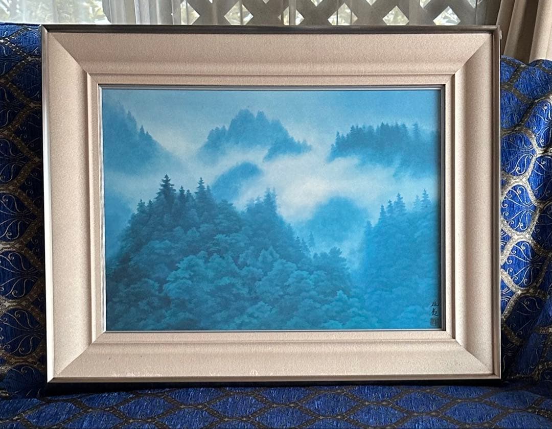 東山魁夷　「朝雲」　工芸画