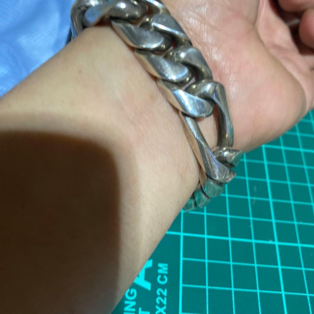 すごく素早い様専用 ブレスレット925 メキシコ 喜平 ユリモチーフ