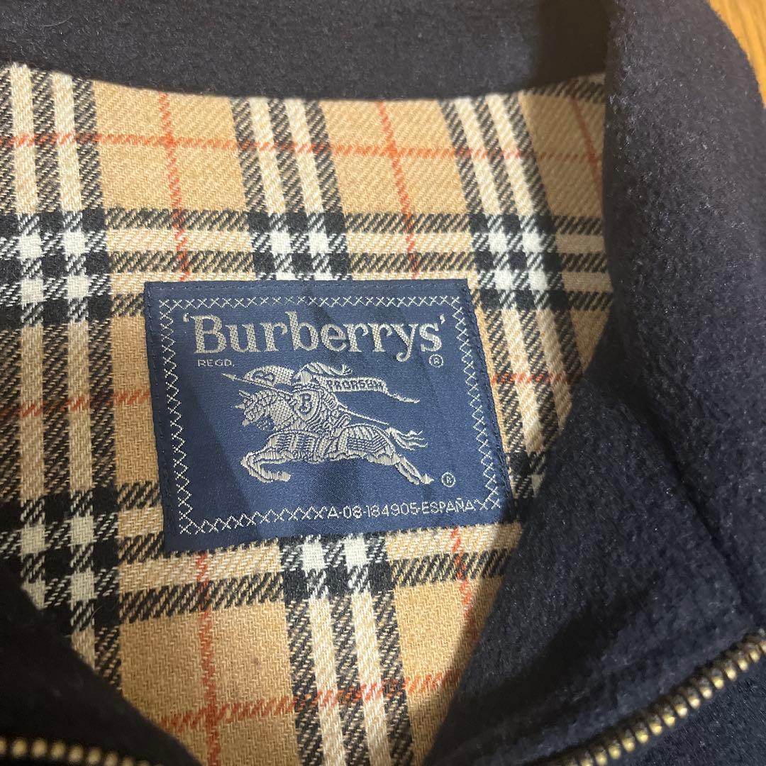 Burberrys バーバリー ウール ハリントンジャケット ネイビー 90s