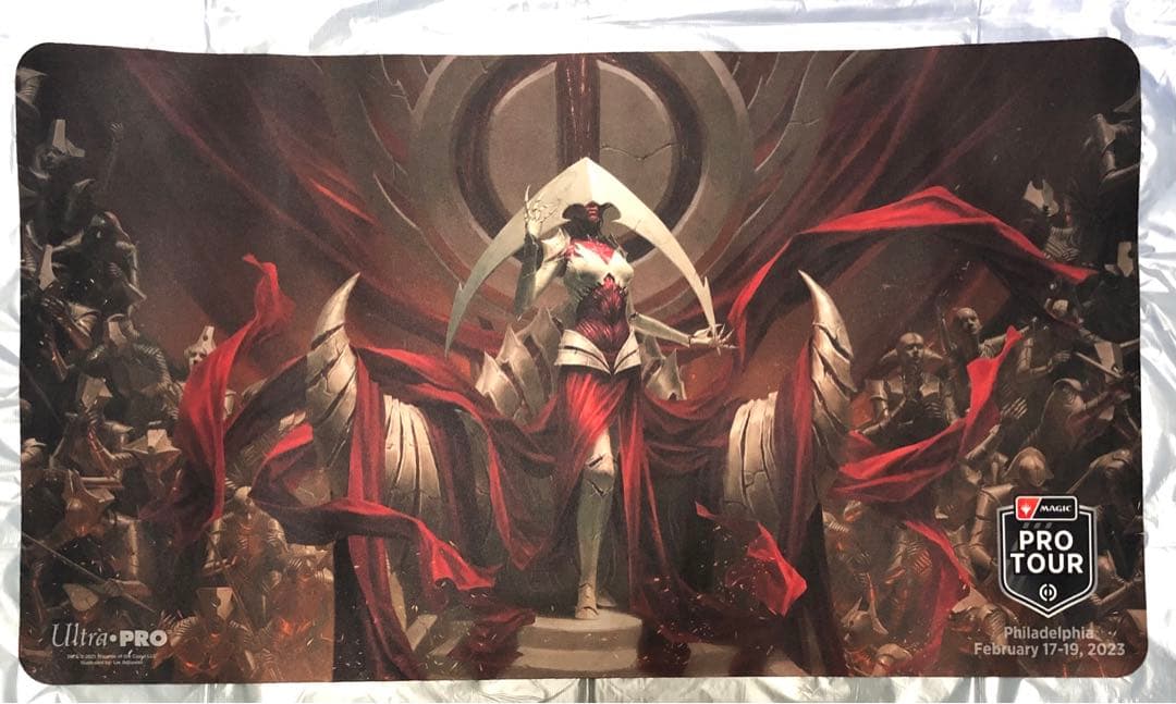 mtg エリシュノーン プレイマット プロツアー ファイレクシア 完全なる