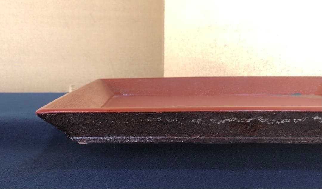 《R》朱塗 蒔絵 四方膳 会席膳5客 銘々盆 木製漆器 260209け1