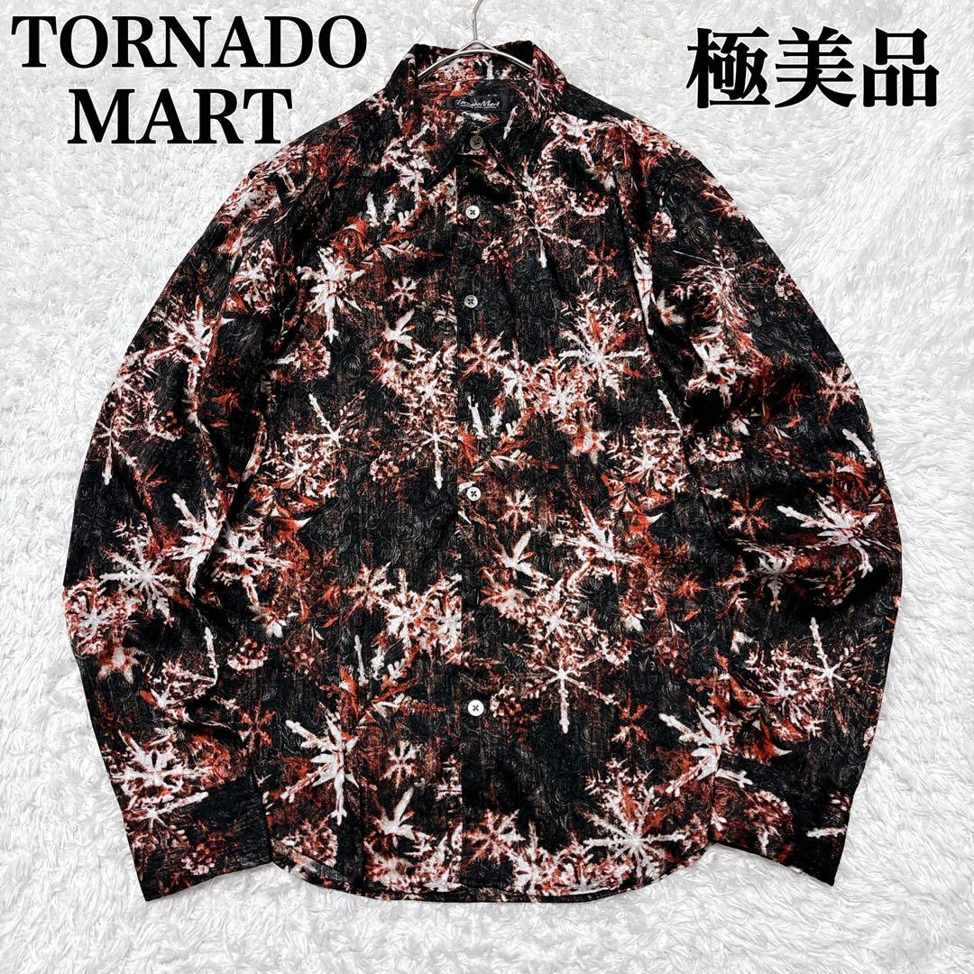 極美品✨トルネードマート スノーフラワー柄 長袖シャツ 総柄 00s y2k M
