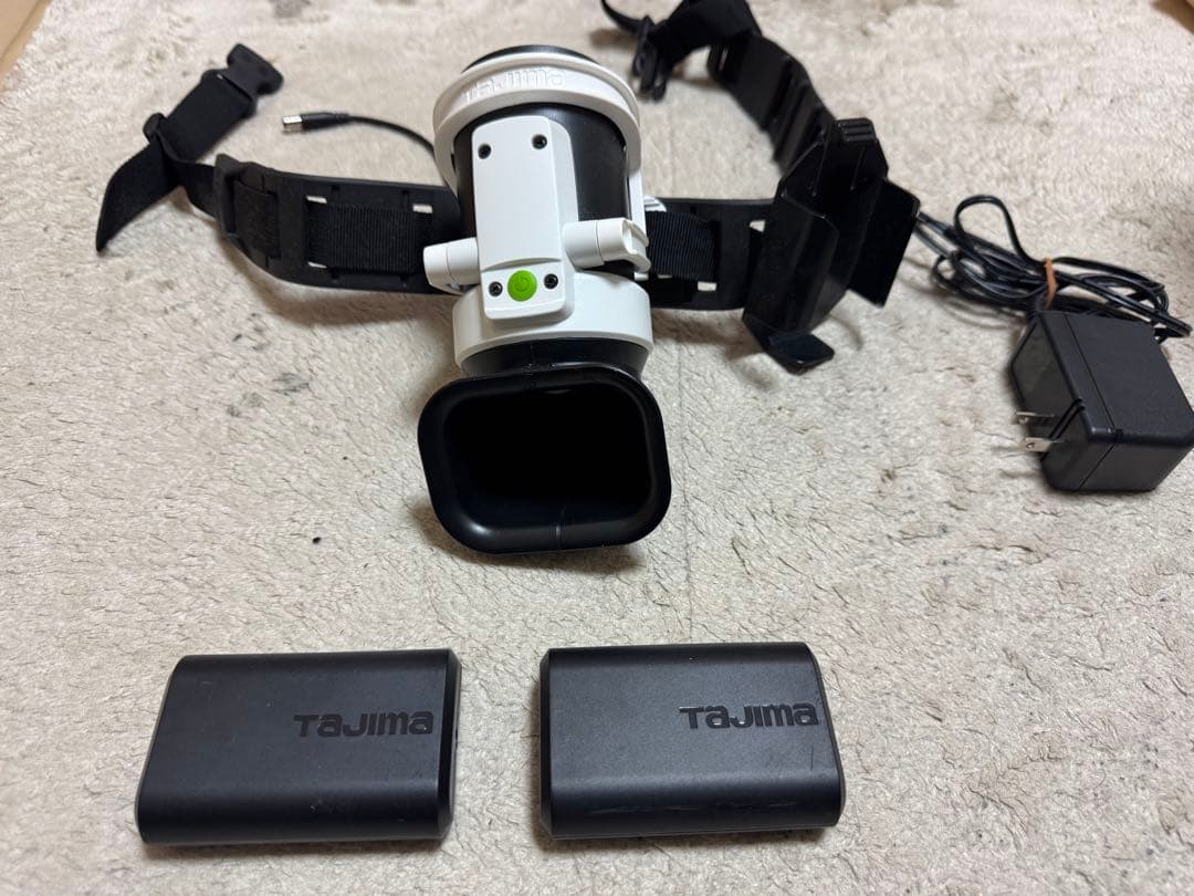 Tajima 清涼ファン風雅ボディ2 リチウムイオン充電池２個付き！