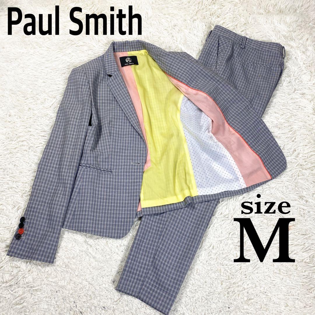 PSポールスミス グレー　チェック柄　サイズ38(M)