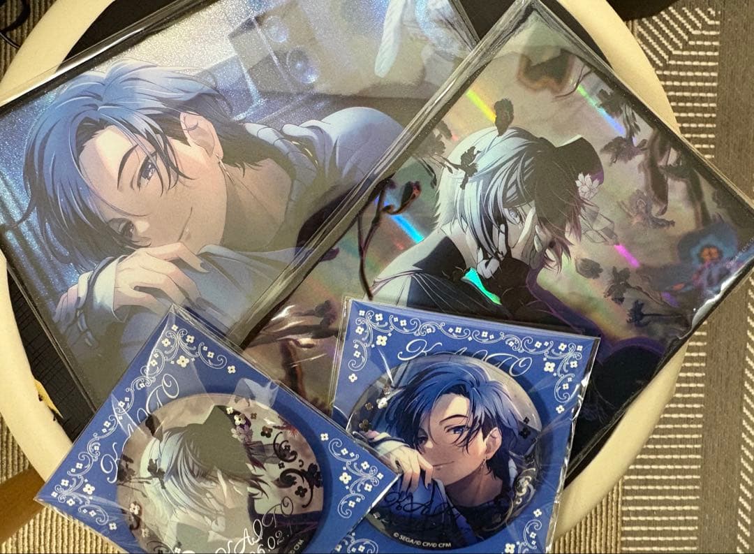 はっぴーこれくしょんくじ KAITO アクリル色紙＆缶バッジセット