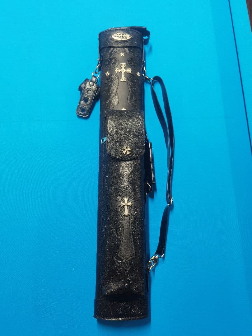 【新品未使用】ビリヤード　キューケース クロス装飾