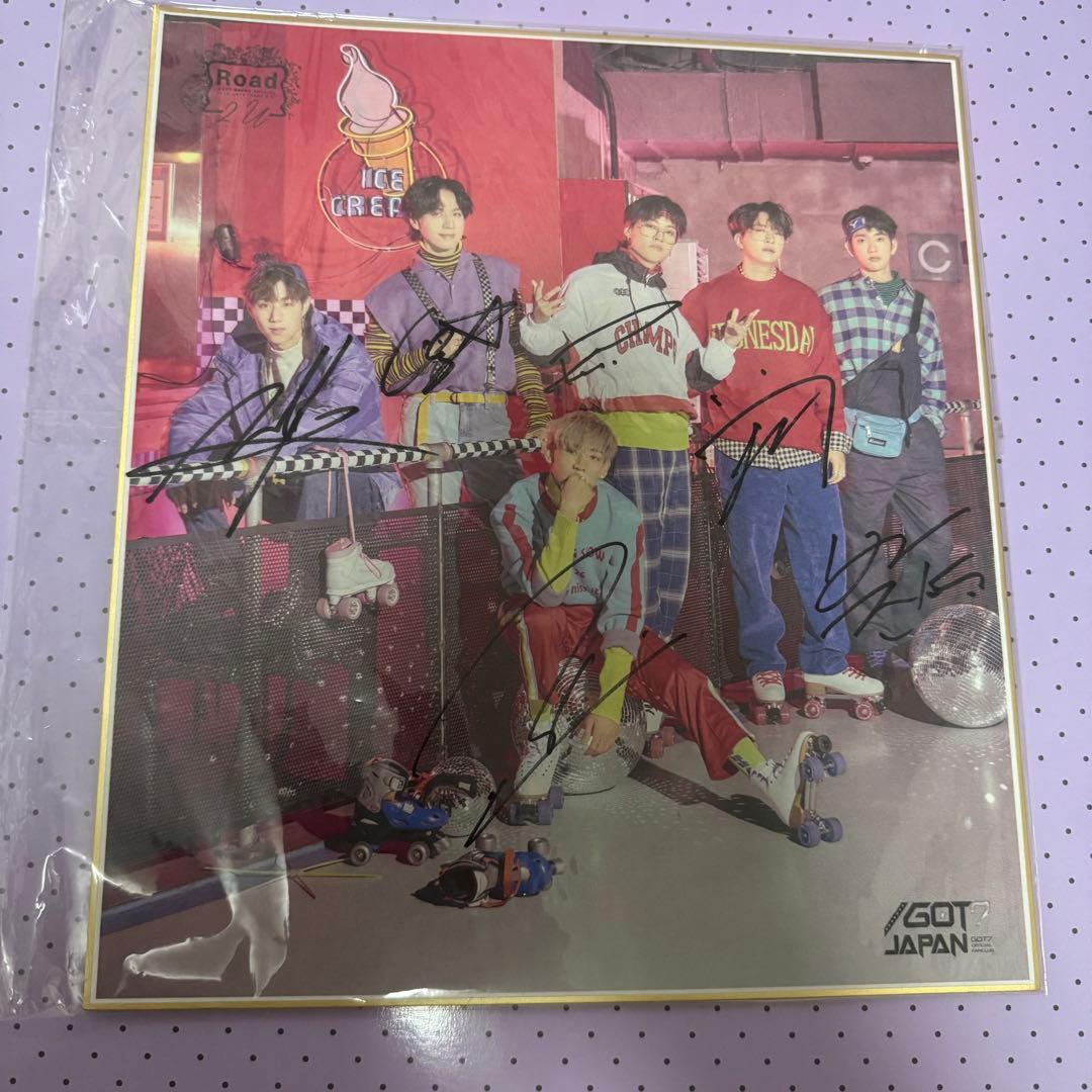 【レア 希少】GOT7 直筆サイン入り 色紙 road2U