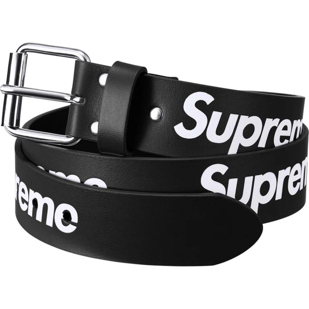 【S】Supreme Repeat Leather Belt