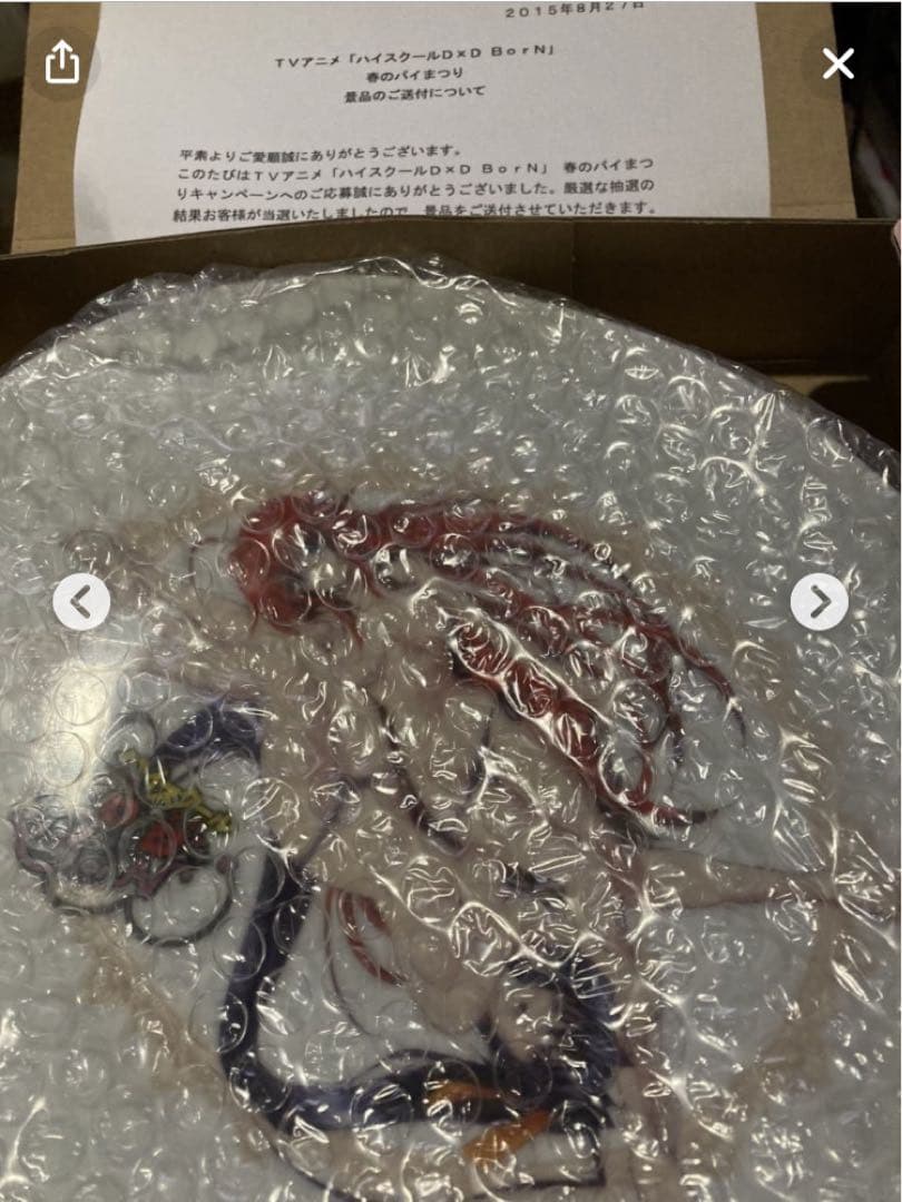 ハイスクールd×d 春のパイまつり当選品　皿 ハイスクールD×D 春のパイまつり ごとうじゅんじ描き下ろしリアス＆朱