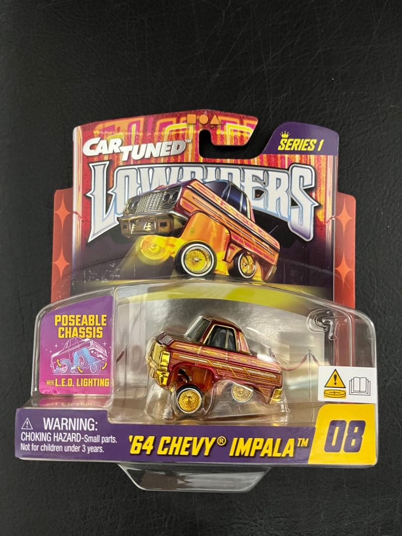 しろみ〜 CarTuned 64 Chevy Impala ローライダー CarTuned Series 1 - 1964 Chevy Impala (Lowrider), Diecast Vehicle