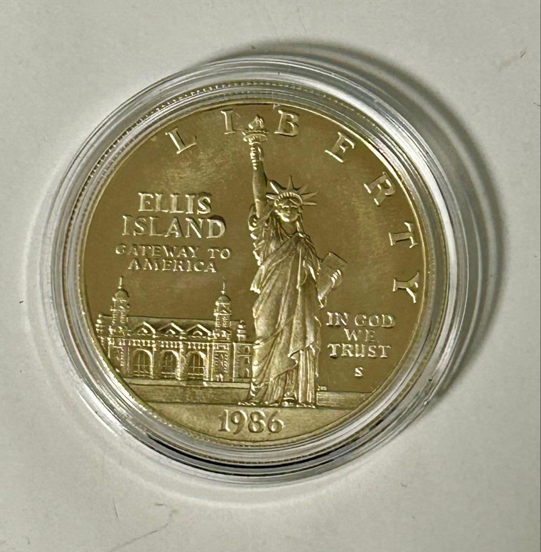 1986年 自由の女神 100周年記念1ドル銀貨 プルーフ 約26g 0.900 - メルカリ