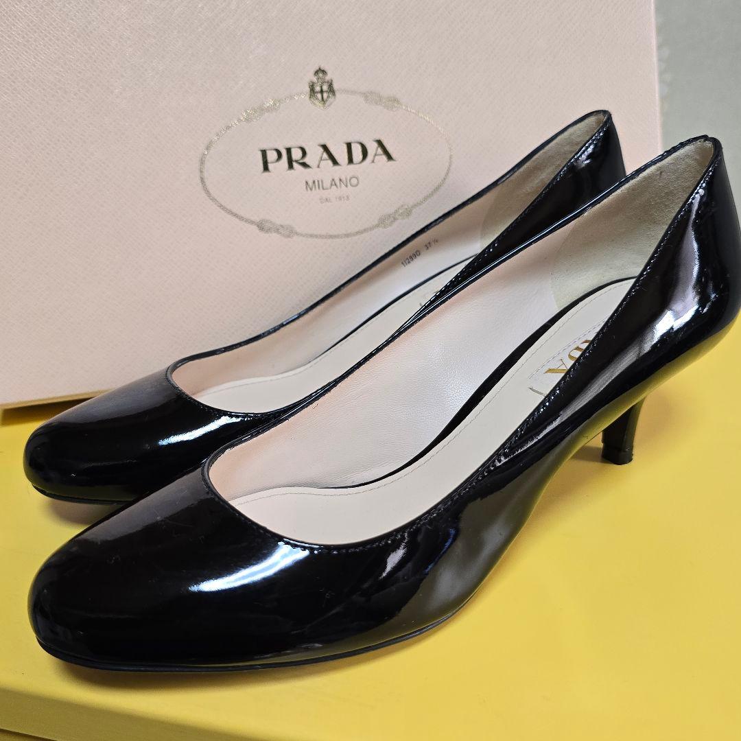PRADA ブラック ハイヒール パンプス　未使用24.5cm