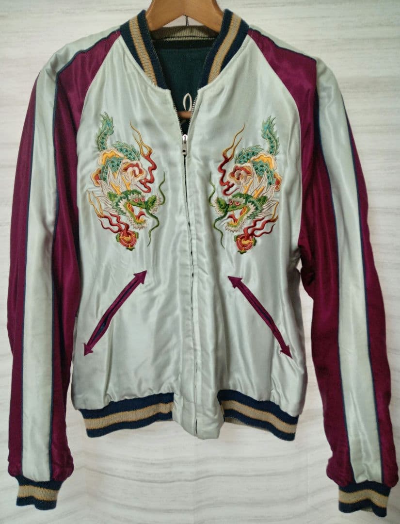 テーラー東洋 リバーシブル スカジャン 横田基地 Eagle & Dragon