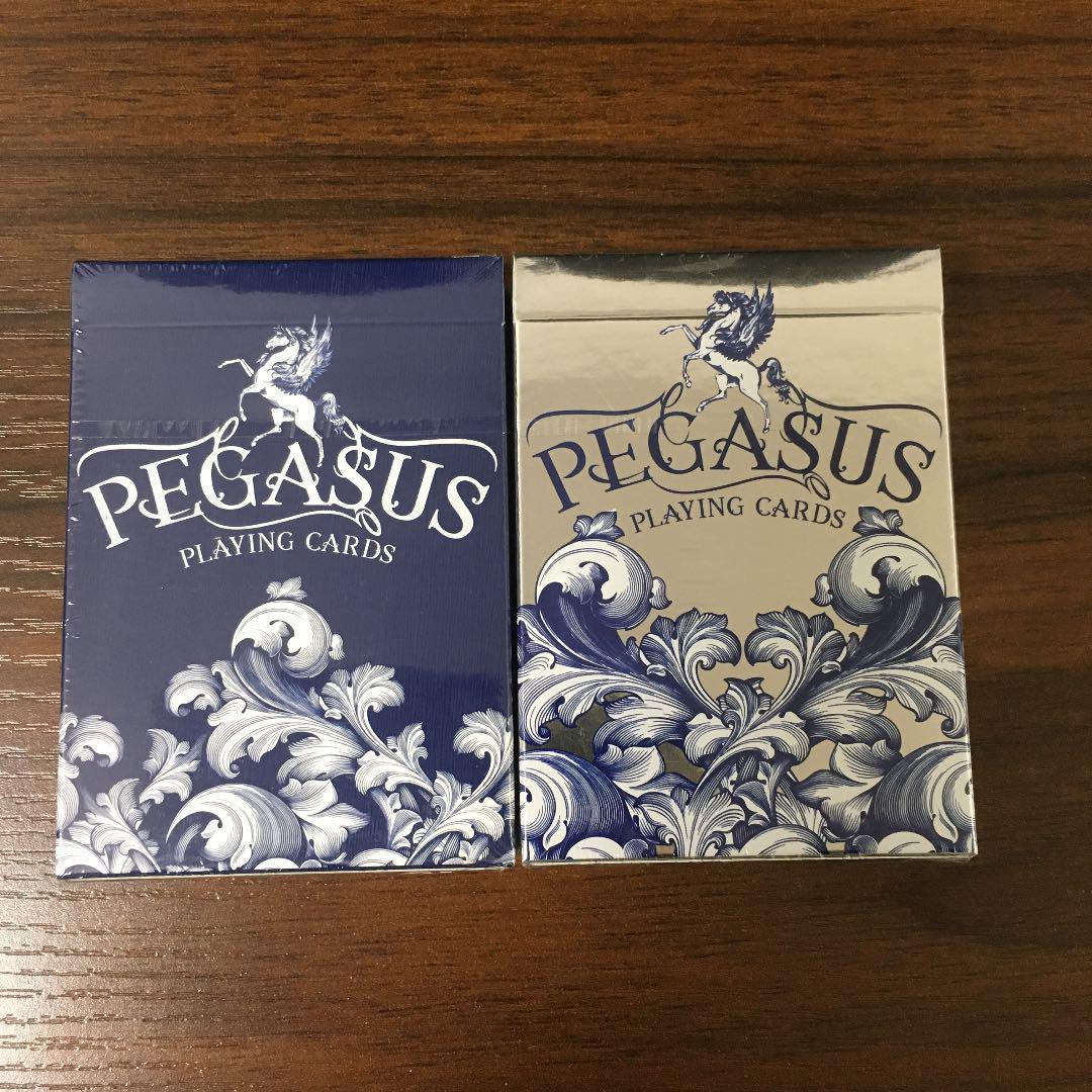 トランプ Pegasus Playing Cards set 吉田ユニ】PLAYING CARDS purple (BOOK TYPE) トランプブック : 銀座