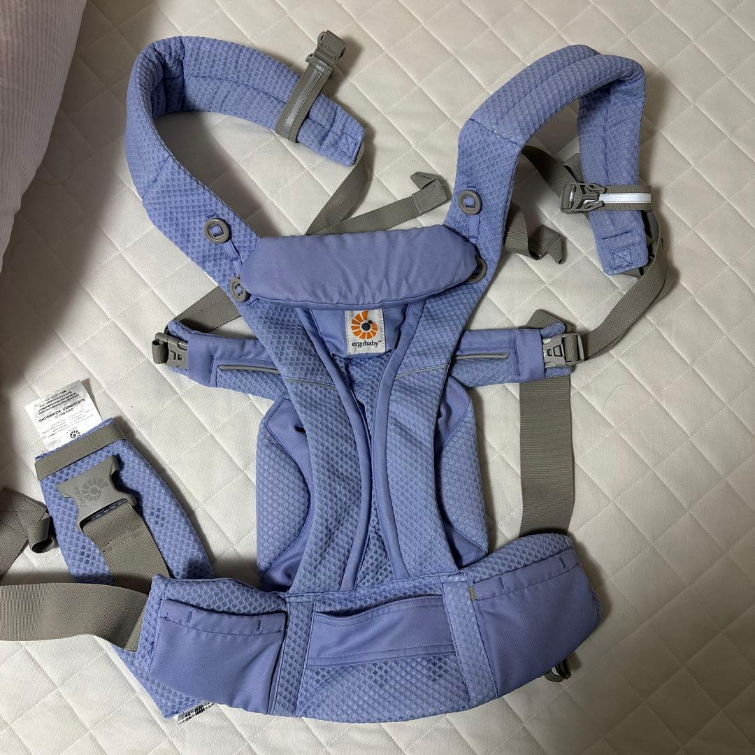 薄紫色 メッシュ 抱っこ紐