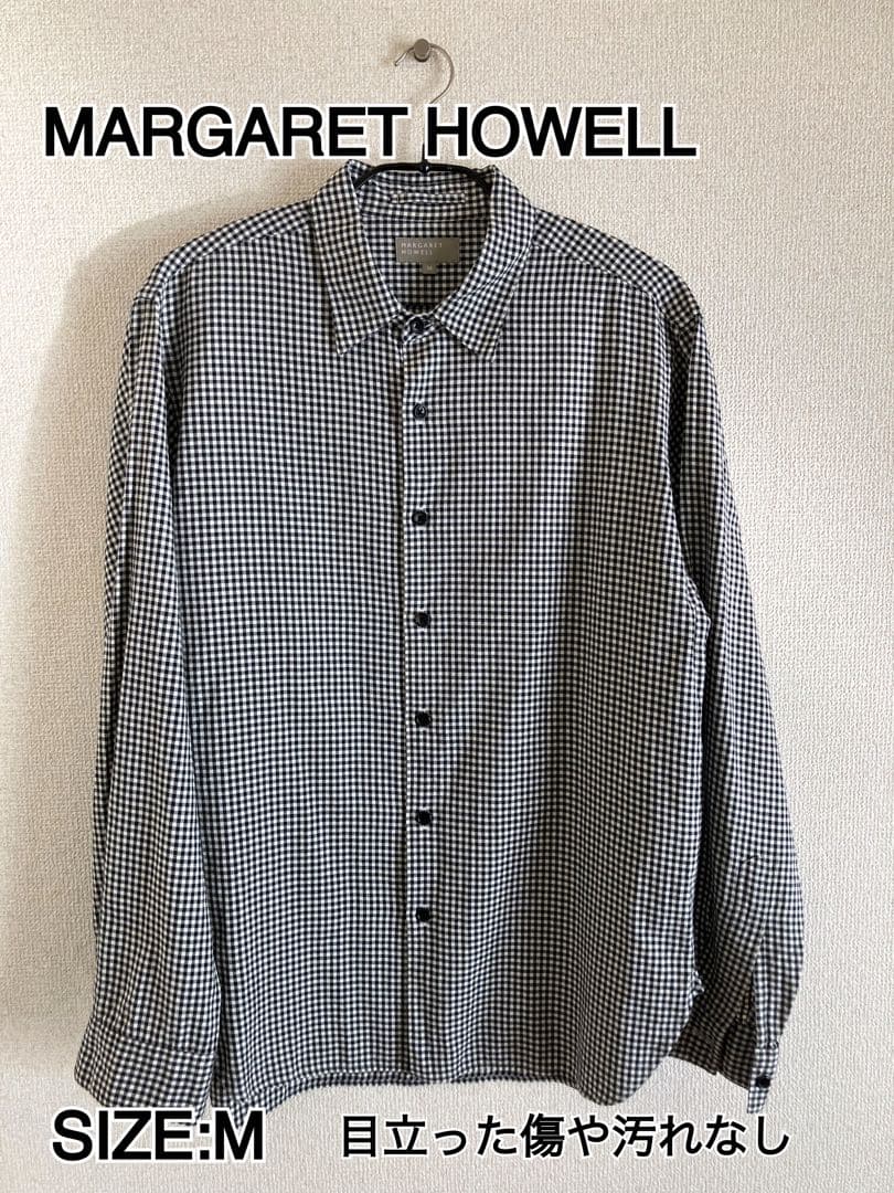 MARGARET HOWELL】ブラッシュド ギンガムチェックシャツ M - メルカリ