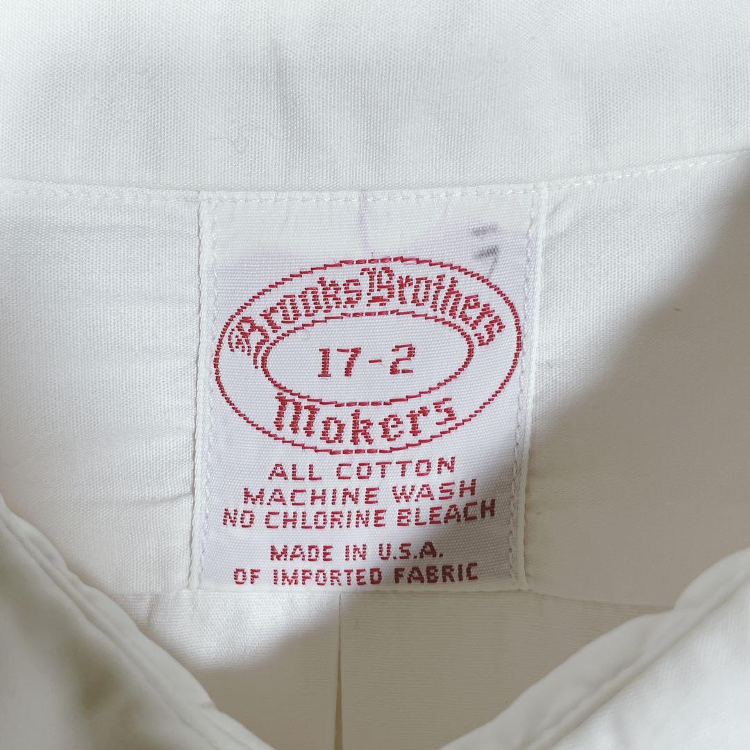 ブルックスブラザーズ シャツ 長袖 ホワイト USA製 17-2