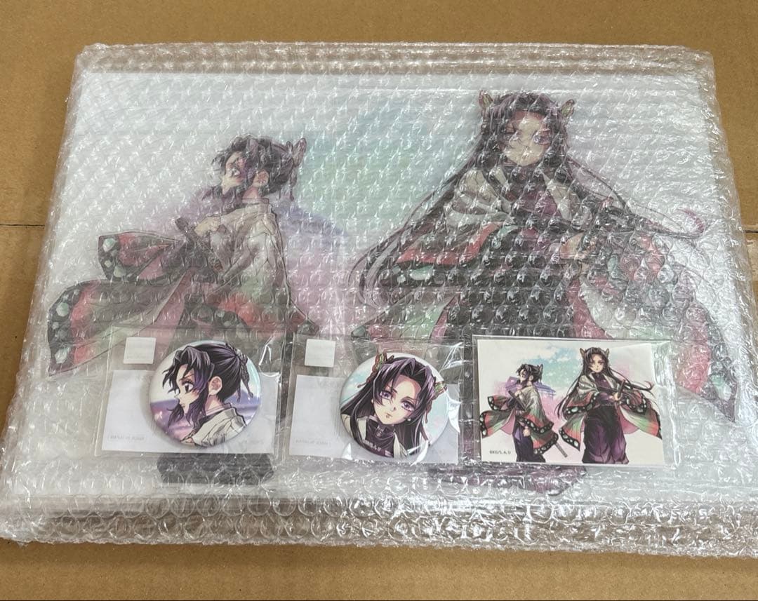 鬼滅の刃 C106 「繋ぐ」「しのぶとカナエ」 A賞 ビッグアクリルスタンド　他 鬼滅の刃 C106「繋ぐ」描き下ろしイラスト WEBSHOPくじ02「しのぶと