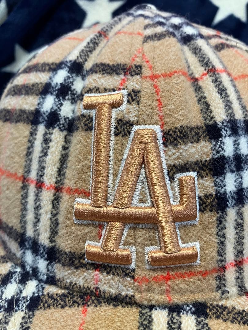 NEWERA 90's BURBERRYチェック LA キャップ HIP HOP - メルカリ