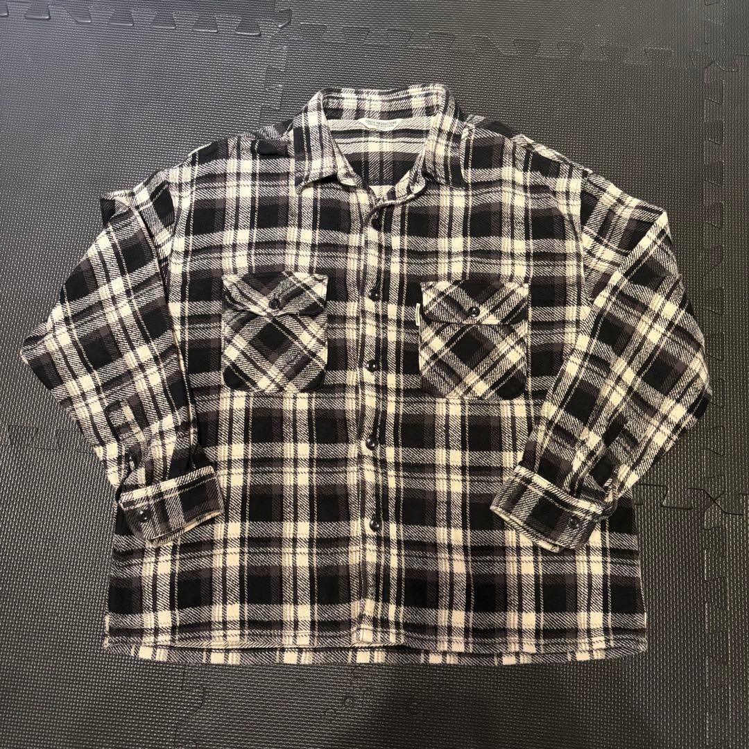 COOTIE PRODUCTIONS チェック柄ネルシャツ M クーティー COOTIE PRODUCTIONS®（クーティー プロダクションズ）/ AD Processing
