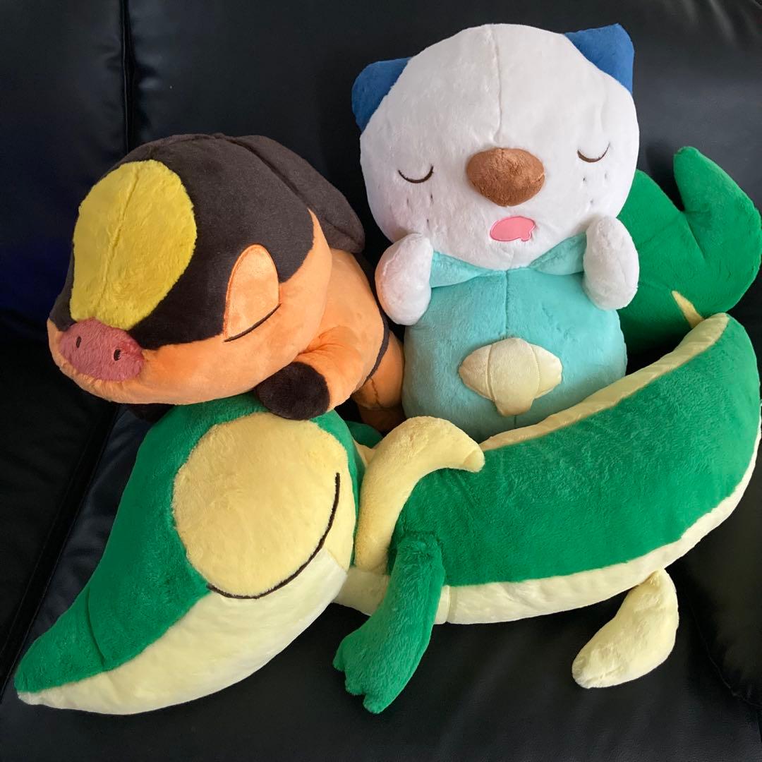 ポケモンセンター　2012初夢ぬいぐるみ　ツタージャ　ポカブ　ミジュマル　セット ポケモンセンター限定 2012年 初夢ぬいぐるみ ツタージャ・ミジュマル