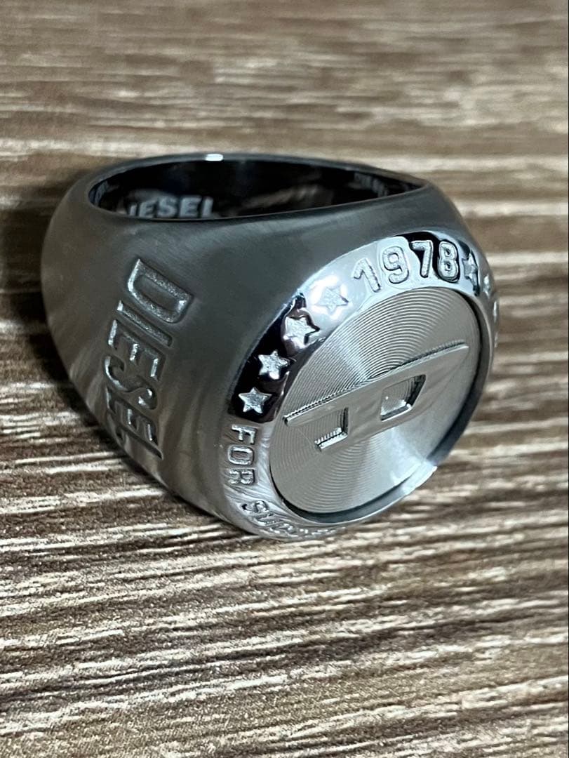 DIESEL リング 18号　ステンレススチール製