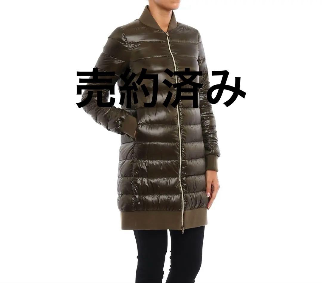 ２点おまとめ　ヘルノ　ダウン　コート　ノーカラー　レディース　42