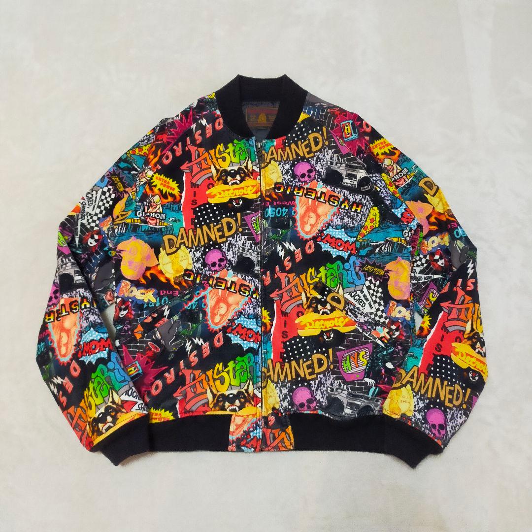 美品 ヒステリックグラマー DETROIT DOG総柄 スーベニアブルゾン