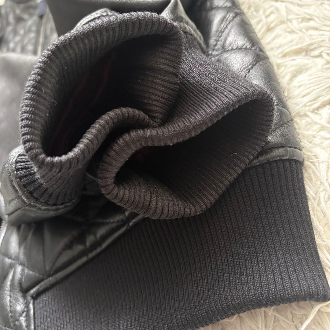 希少 XL 大きいサイズ ポールスミスジーンズ キルティングレザー