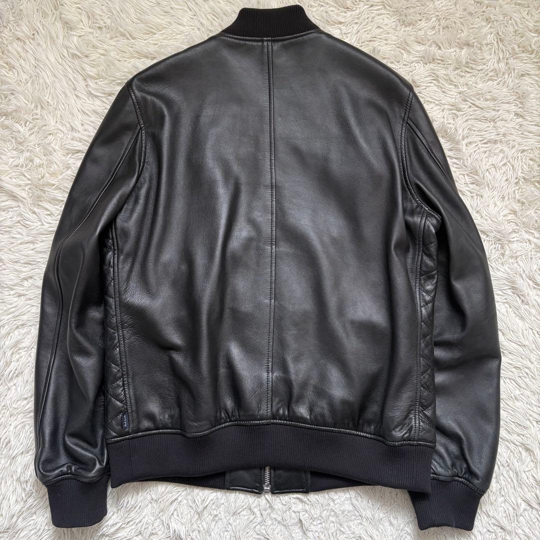 希少 XL 大きいサイズ ポールスミスジーンズ キルティングレザー