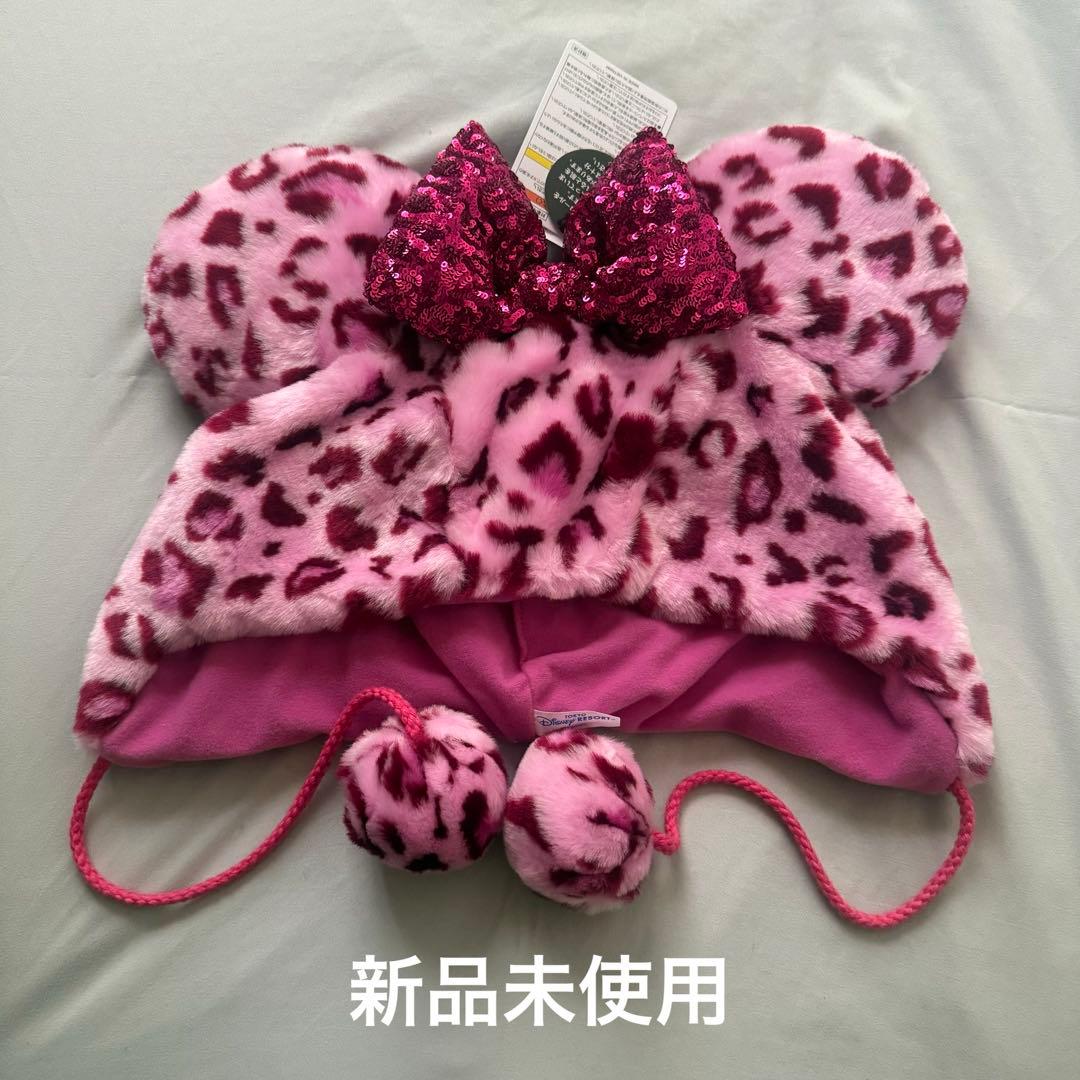 ディズニー ファンキャップ レオパード ヒョウ柄 ミニー ピンク - メルカリ