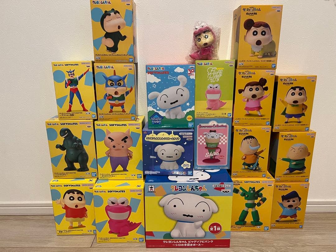 クレヨンしんちゃん ソフビ フィギュア　カスカベ防衛隊 等 シロ　まとめ売り
