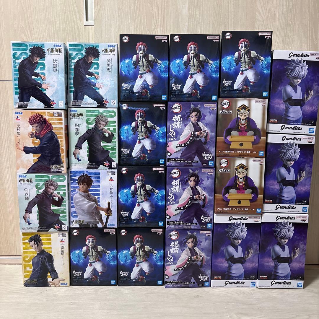呪術廻戦　ハンターハンター　鬼滅の刃 フィギュア 23体セット　童磨　猗窩座 アニメ「鬼滅の刃」 XrossLink フィギュア“猗窩座”－無限城編