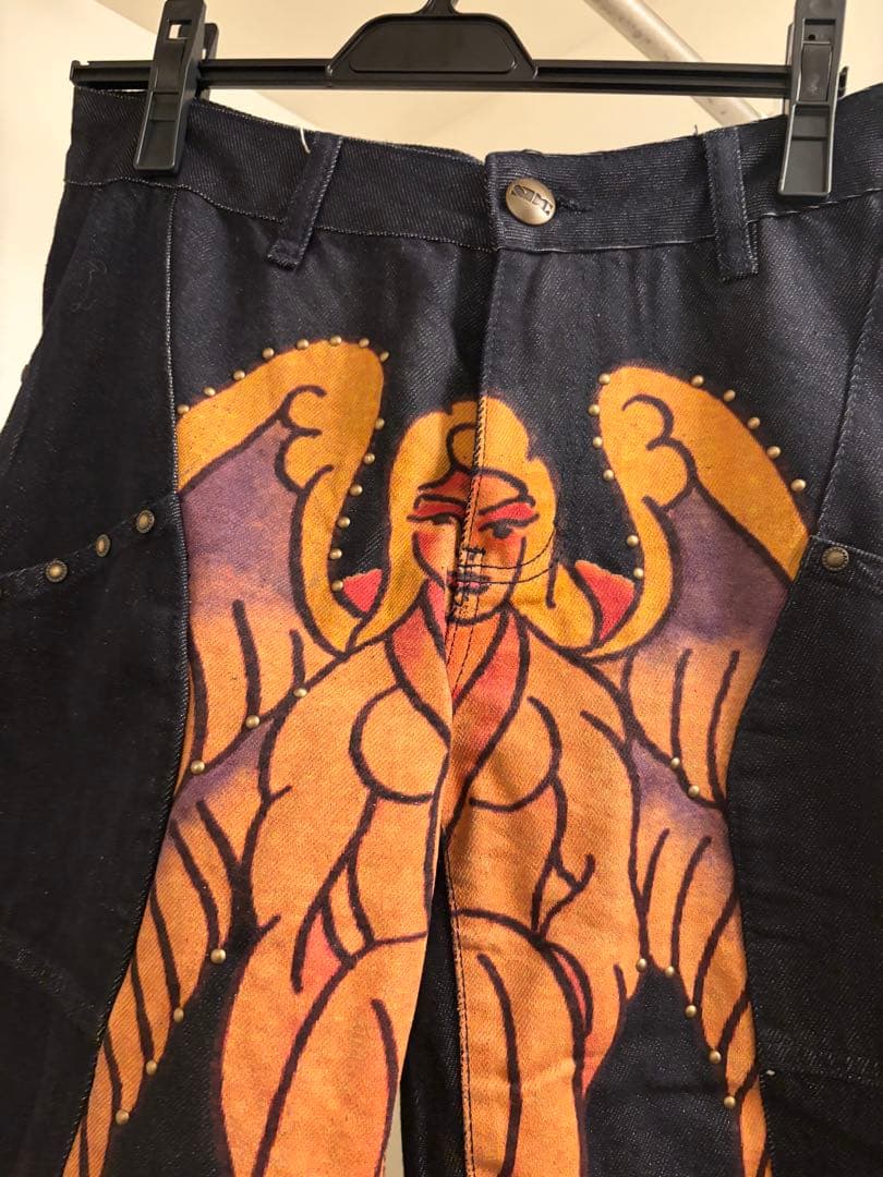 SCULPTOR×Ed Hardy Cracked Angel Denim - メルカリ